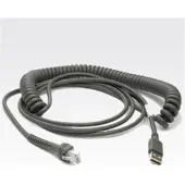Zebra USB-Kabel, 2,7m, gedreht USB-Kabel (Typ A): 2,7m, gedreht, Kabelcode U12 (CBA-U12-C09ZAR)