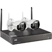 Grothe Kit de vidéosurveillance WLAN 2,4 GHz SET 1098/820, Caméra réseau, Noir