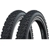 Schwalbe Smart Sam Cargo – avec câble – Addix E – Super Defense – 20 x 2,35 – Noir + Réflexe