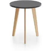 Ebuy24 Karin table basse table d'appoint pinReproduction, noir.