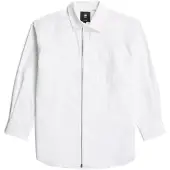 G-Star Chemisier 'Zip Poplin' blanc