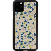 Man&Wood SmartPhone case iPhone 11 Pro Max bleu triangle noir (Apple iPhone 11 Pro Max), Coque pour téléphone portable, Noir, Bleu