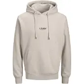 Jack & Jones Soho Plus Size Hoodie Beige 5XL Homme
