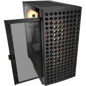 Cougar Airface ECO RGB, tour moyenne, sans bloc d'alimentation, USB/audio, ATX, 1x USB-C 3.2 Gen 2, 2x USB 3.0, noir