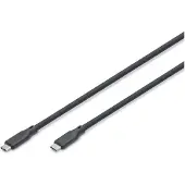 Digitus AK-300344-010-S USB 4.0 Kabel Typ C -C Silikon St/St 1m schwarz