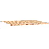 vidaXL Store extensible jaune et orange 600 x 300 cm