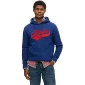 Superdry Flyers Script Hoodie Bleu XL Homme