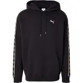 Puma Sweat-shirt 'Ess Elevated Tape' noir / blanc