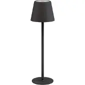 Goobay 77673 Lampe de bureau LED sans fil, noir, 1 m - avectactile, 170 lm, blanc chaud (3000 K), intensité lumineuse variable en continu