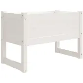 vidaXL Jardinière Blanc 78x40x52 cm Bois massif de pin