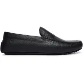 BOSS pour homme. 50568700 Mocassins en cuir Noel noir (46), Plat, Aucun, Casuel, Classique
