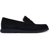 BOSS Mocassins en cuir suédé avec finition Penny logo
