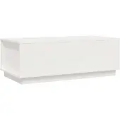 vidaXL table de salon 100x50x35-cm pin massif-blanc