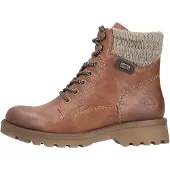 Rieker Bottines à lacets beige chiné / cognac