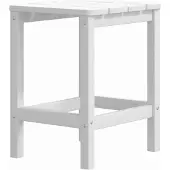 vidaXL Table de jardin Adirondack Blanc 38x38x46 cm HDPE