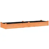 vidaXL Lit surélevé avec insert Marron 240x60x25 cm Sapin massif