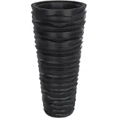 vidaXL Jardinière et intérieur amovible anthracite aspect rainuré