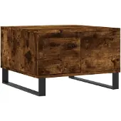 vidaXL Table basse chêne fumé 55x55x36,5 cm Bois composite