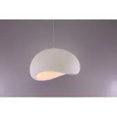 Nova Luce Suspension naturelle Aere blanc 60cm