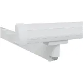 vidaXL Cadre d'auvent réglable, blanc, 3,5 x 2 m, acier