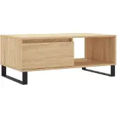 vidaXL Table basse en chêne Sonoma 90x50x36,5 cm Bois composite