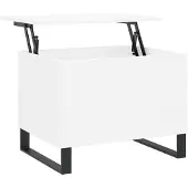 vidaXL Table basse blanche 60x44,5x45 cm Bois composite