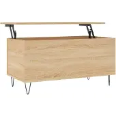 vidaXL Table basse en chêne Sonoma 90x44,5x45 cm Bois composite