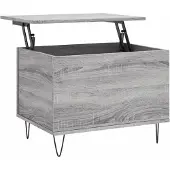 vidaXL Table basse Gris Sonoma 60x44,5x45 cm Bois composite