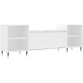 vidaXL Armoire TV Blanc 160x35x55 cm Bois composite