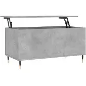 vidaXL Table basse gris béton 90x44,5x45 cm Bois composite