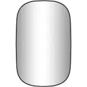 vidaXL Miroir mural Noir 70x45 cm