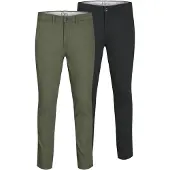 Jack & Jones Pantalon chino 'Macro Dave' vert pastel / noir