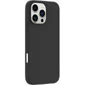 ESTUFF INFINITE RIGA Étui pour iPhone 16 Pro, noir. Matériau : 51% PC recyclé, 25% silicone recyclé, ES67120052
