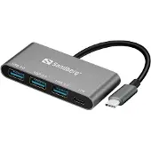 Sandberg Convertisseur USB-C vers 3 x USB 3.0
