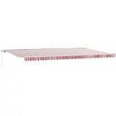 vidaXL Tringle à linge rétractable, rouge et blanche, 600 x 300 cm