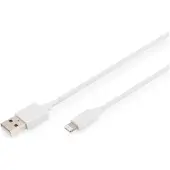 Digitus DB-600106-020-W Câble de données et de charge , Apple Lightning - USB-A, 2,0 m