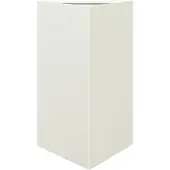 vidaXL Jardinière blanc triangulaire 50x43x75 cm acier