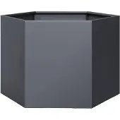 vidaXL Jardinière anthracite hexagone 69x60x45 cm acier
