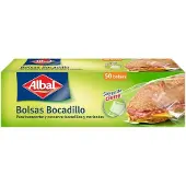 Albal Sacs à Collation 50pcs Volet De Fermeture 17x24cm -