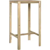 vidaXL Table de bar 60x60x110 cm Bois de pin imprégné
