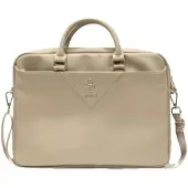 GUESS Torba GUCB15ZPGSTEGD 16" złoty/light gold Triangle 4G (16"), Sac pour notebook, Or