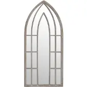 vidaXL Miroir de jardin sable 70x30 cm Fer