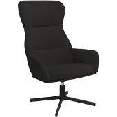 vidaXL Chaise de relaxation Noir Velours