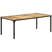 vidaXL Table de salle à manger 200x100x76 cm Bois de manguier rugueux