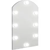vidaXL Miroir avec éclairage LED, 60 x 40 cm, en verre, en forme d'arc