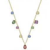 Swarovski Chaîne 'IMBER' bleu / jaune / or / violet