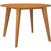 vidaXL Table de jardin Ø110x75 cm en bois massif d'acacia