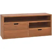 vidaXL Armoire TV 90x30x40 cm en teck massif
