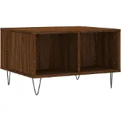 vidaXL Table basse marron imitation chêne 60x50x36,5 cm Bois composite