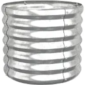vidaXL Jardinière de jardin Acier galvanisé 40x40x36 cm Argenté